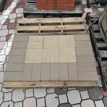 Clearance - Clay Pavers - Belden 4"x8" Straight Edge - Denali