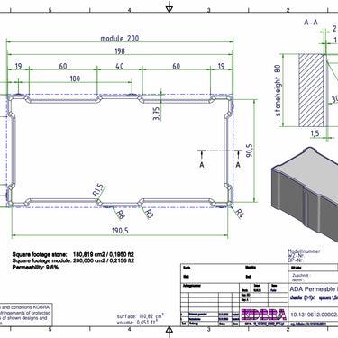 4"x8" Permeable - Paver System by Tremron