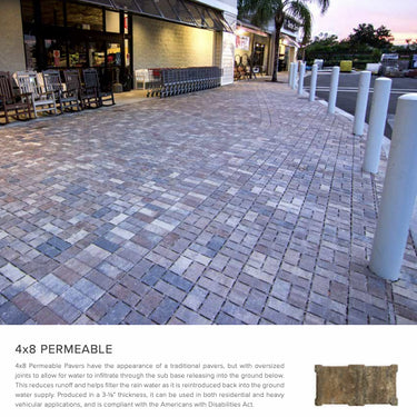 4"x8" Permeable - Paver System by Tremron
