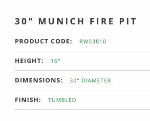 Munic - 30" Fire Pit