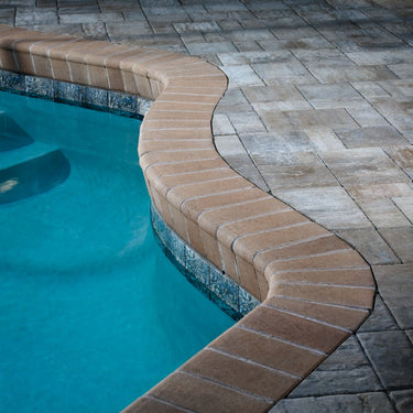 Belgard Fountainhead® 30mm (1 3/16", 4" drop) Bullnose Coping